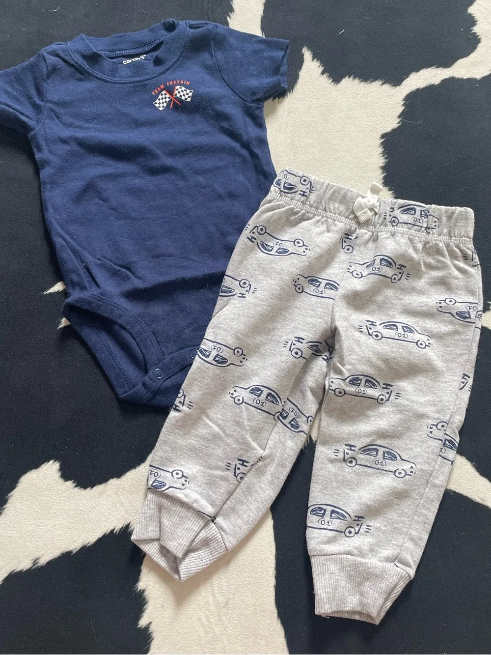 2/$12 Carters Car Print Outfit